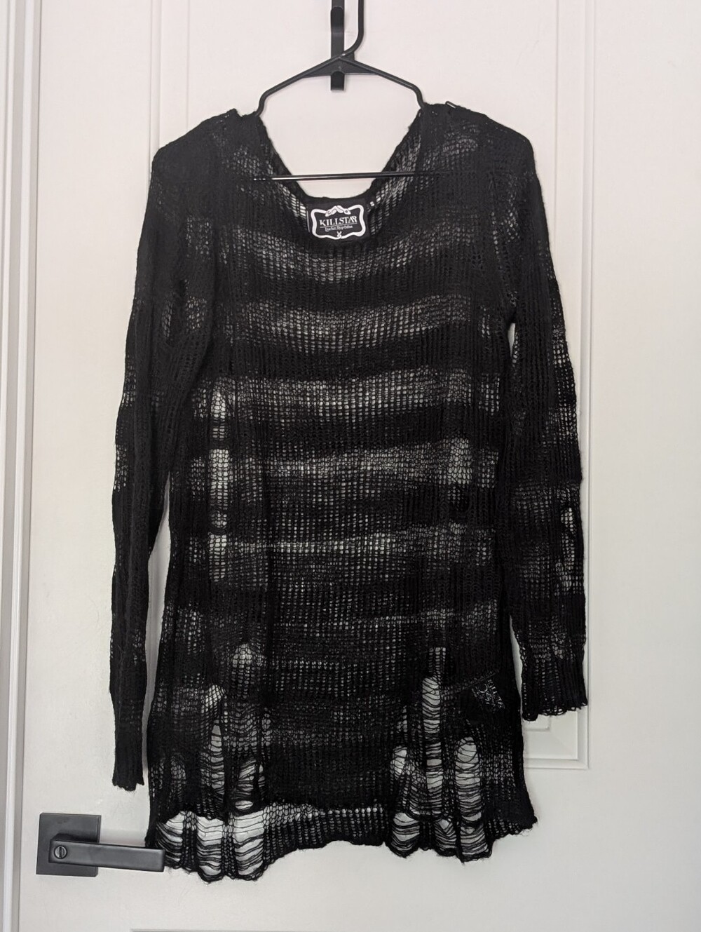 KILLSTAR | Spook N Destroy | NWOT | Black & Gray Knit Sweater | Size S Retired